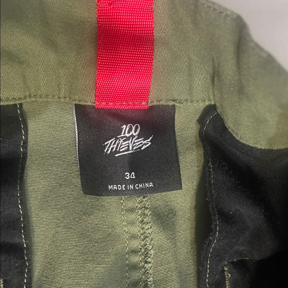 100 Thieves Green khaki pants